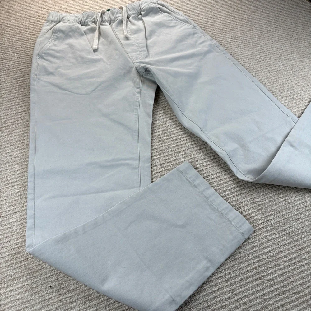 J.Crew Cordura Dock Pants Mens XS Stone Drawstring Cotton Blend‎ CK691